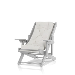 pollyoutdoor foldable relax chair light gray